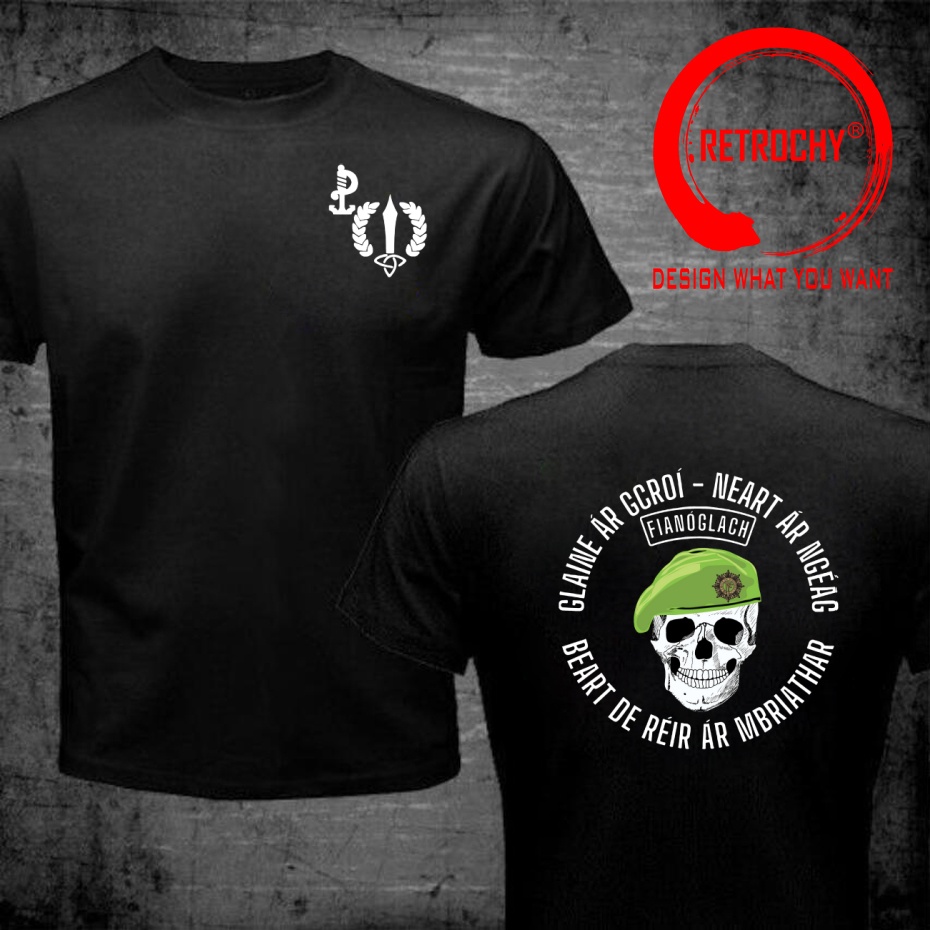 Ireland Summer Clothing - 面白いデザインアイルランドアイルランド ARW アーミーレンジャーウィング特殊部隊オプス陸軍ミリタリーシャツ男性ファッショントレンディカジュアル服スタイリッシュ