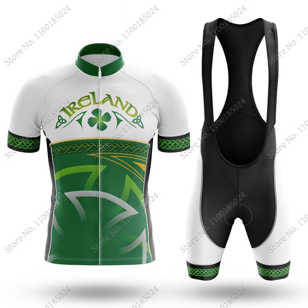 Ireland Summer Clothing - サイクリングジャージーセット,マウンテンバイクスーツ,自転車服,ロードバイク,ビブショーツ,夏,アイルランド,2022
