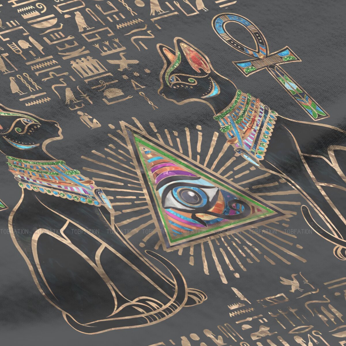 女性のための古代エジプトの猫のTシャツ,カワイイスタイルのカ - Summer Clothing Essentials Women のレビューと価格
