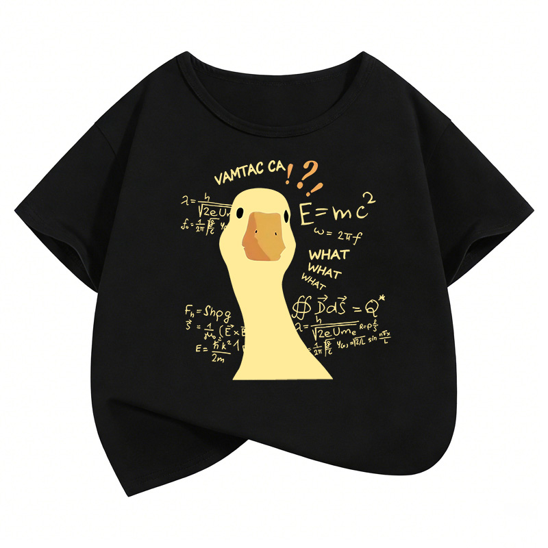 面白いアヒル柄VAMTAC CA数学公式Tシャツ メンズ レ - Summer Duck Clothing のレビューと価格