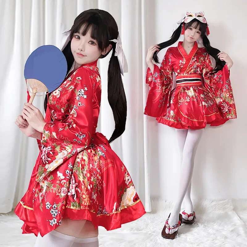 日本語修正着物ドレス女性のためのバスローブ夏コスプレ衣装アニ - Summer Japanese Clothing のレビューと価格