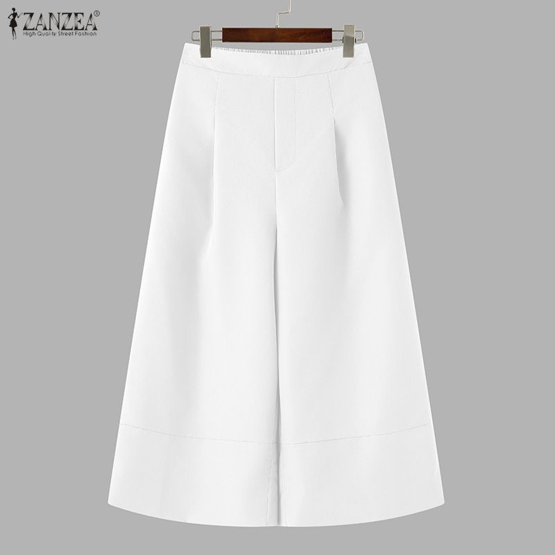 ZANZEA プラスサイズ 5XL 女性ワイドレッグカプリパ - Summer Clothing Work のレビューと価格