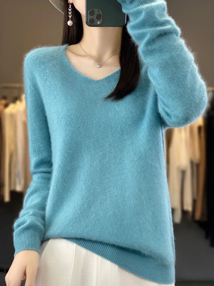 ファッション100%メリノウールセーターカシミヤプルオーバー - Summer Clothing Yarn のレビューと価格