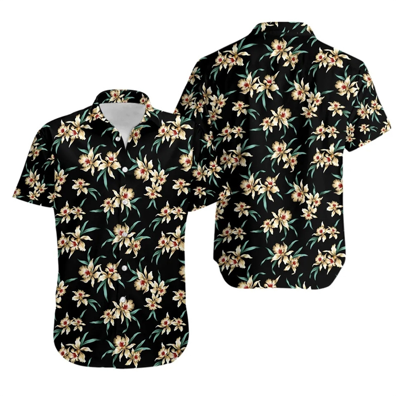 メンズハワイアンシャツ,3Dプリントシャツ,黄色いアヒル,花 - Summer Duck Clothing のレビューと価格