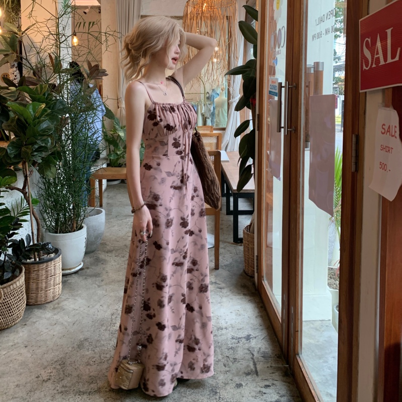 2026年夏新作 タイダイ柄 ピンク 可愛い ロングワンピー - Summer Clothing Resort のレビューと価格