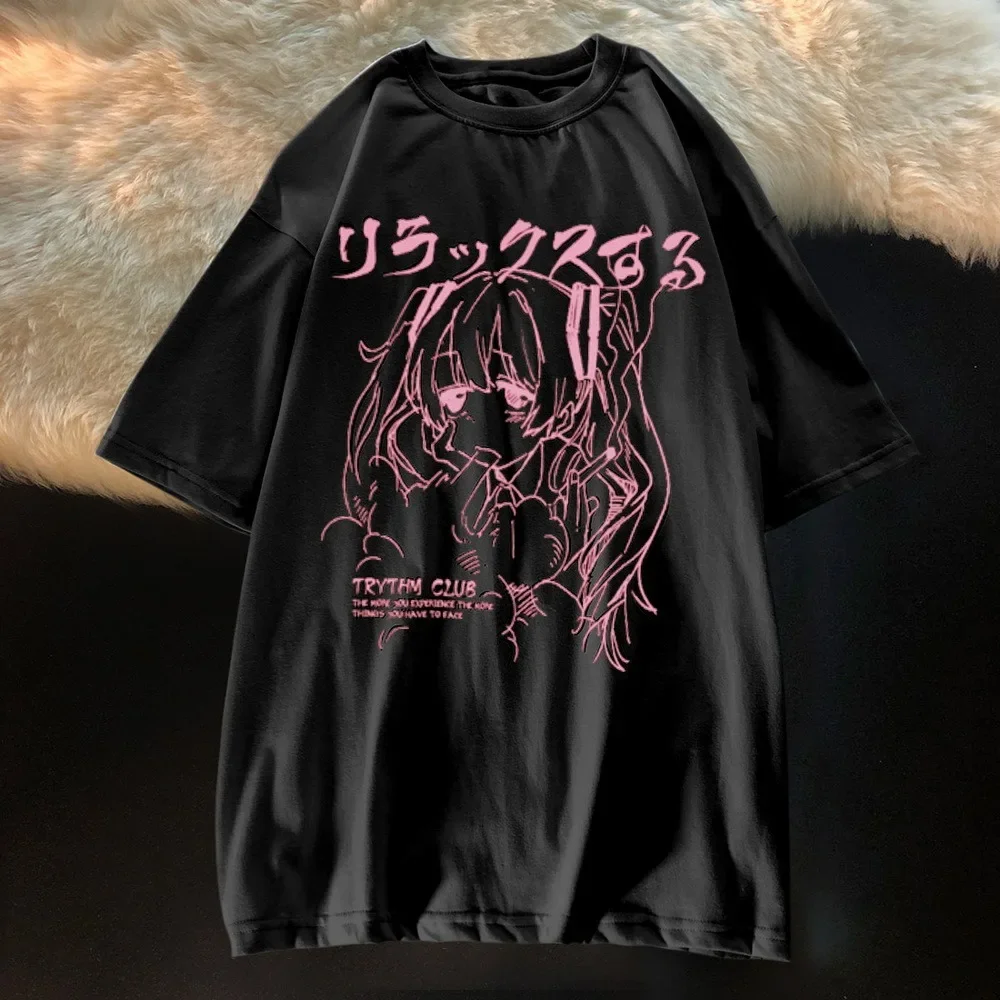 Y2k 日本原宿かわいい Tシャツアニメプリント女性の Tシ - Summer Grunge Clothing のレビューと価格