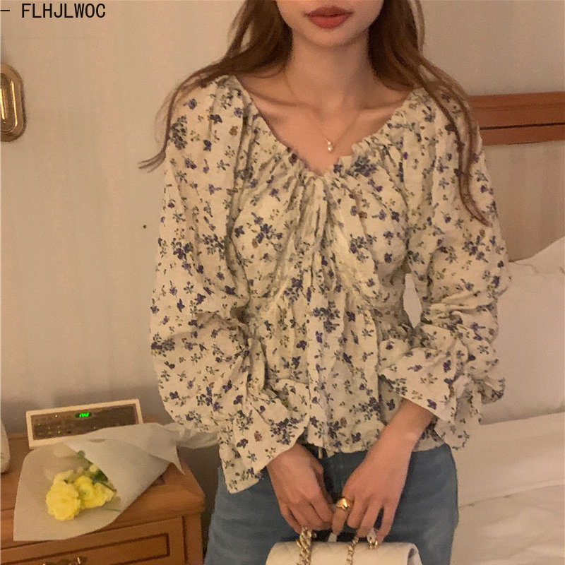 女性のための素敵なヴィンテージブラウス,結び目のあるトップ, - Summer Japanese Clothing のレビューと価格