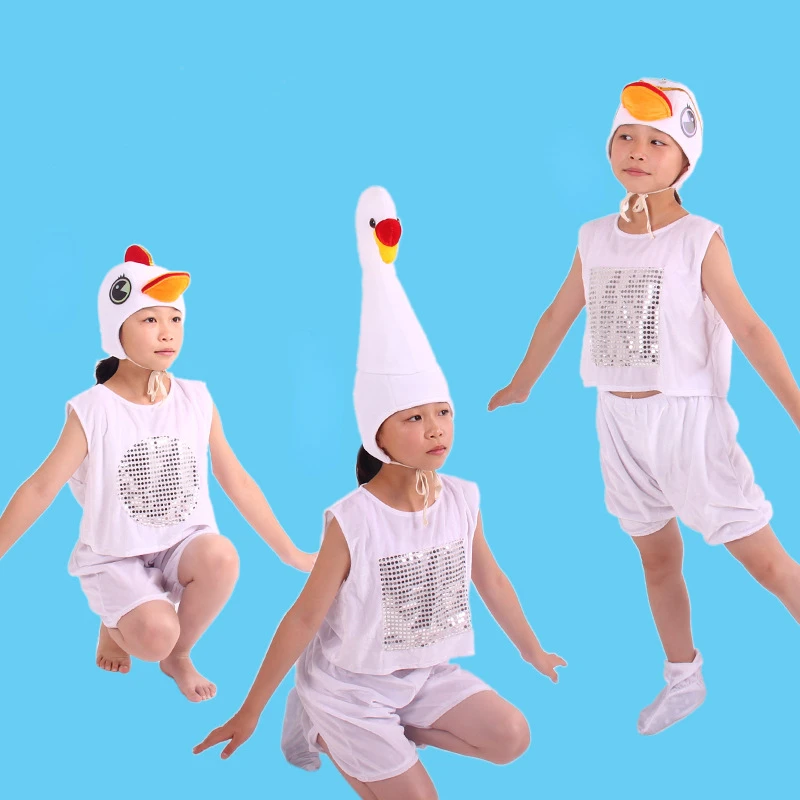 子供用男の子女の子用アヒルガチョウ犬白鳥鶴動物コスチューム夏 - Summer Duck Clothing のレビューと価格