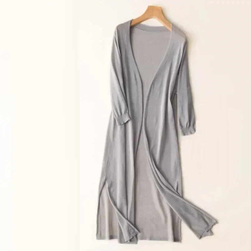 女性のための春と夏の日焼け止め服,女性のニットセーター,コー - Summer Clothing Yarn のレビューと価格