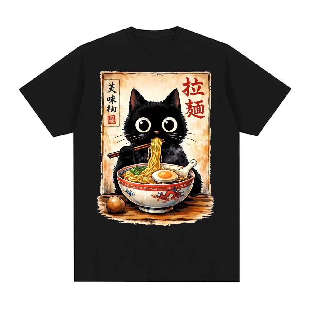 2026 かわいいラーメン猫レトロ日本 N..エッセンシャル - Summer Clothing Essentials Women のレビューと価格