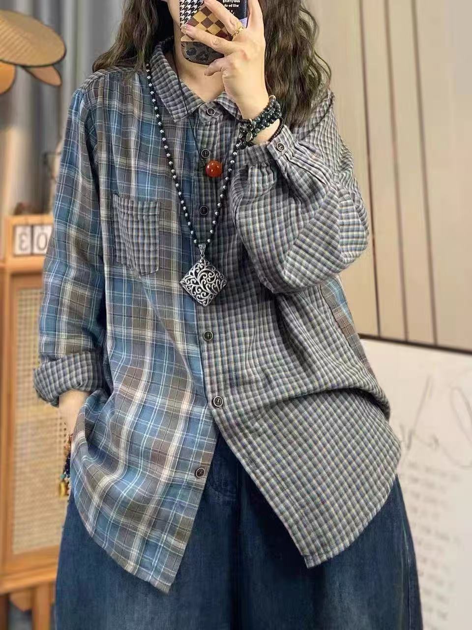 2026年女性用秋服 日本ファッション コットンヤーン製 レ - Summer Clothing Yarn のレビューと価格