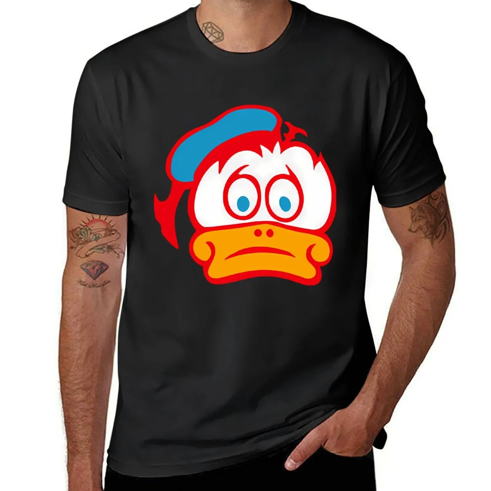 Barry Sheene-男性用の特大のアヒルのロゴTシャツ - Summer Duck Clothing のレビューと価格