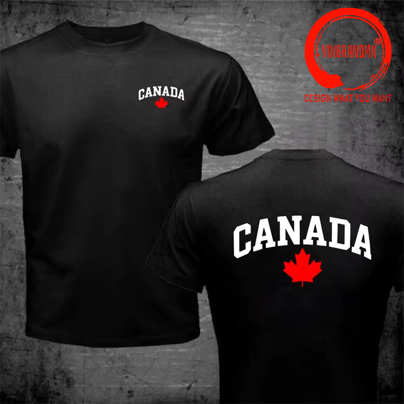カナダレタープリントファッションデザイン綿 100% Tシャ - Summer Clothing Canada のレビューと価格